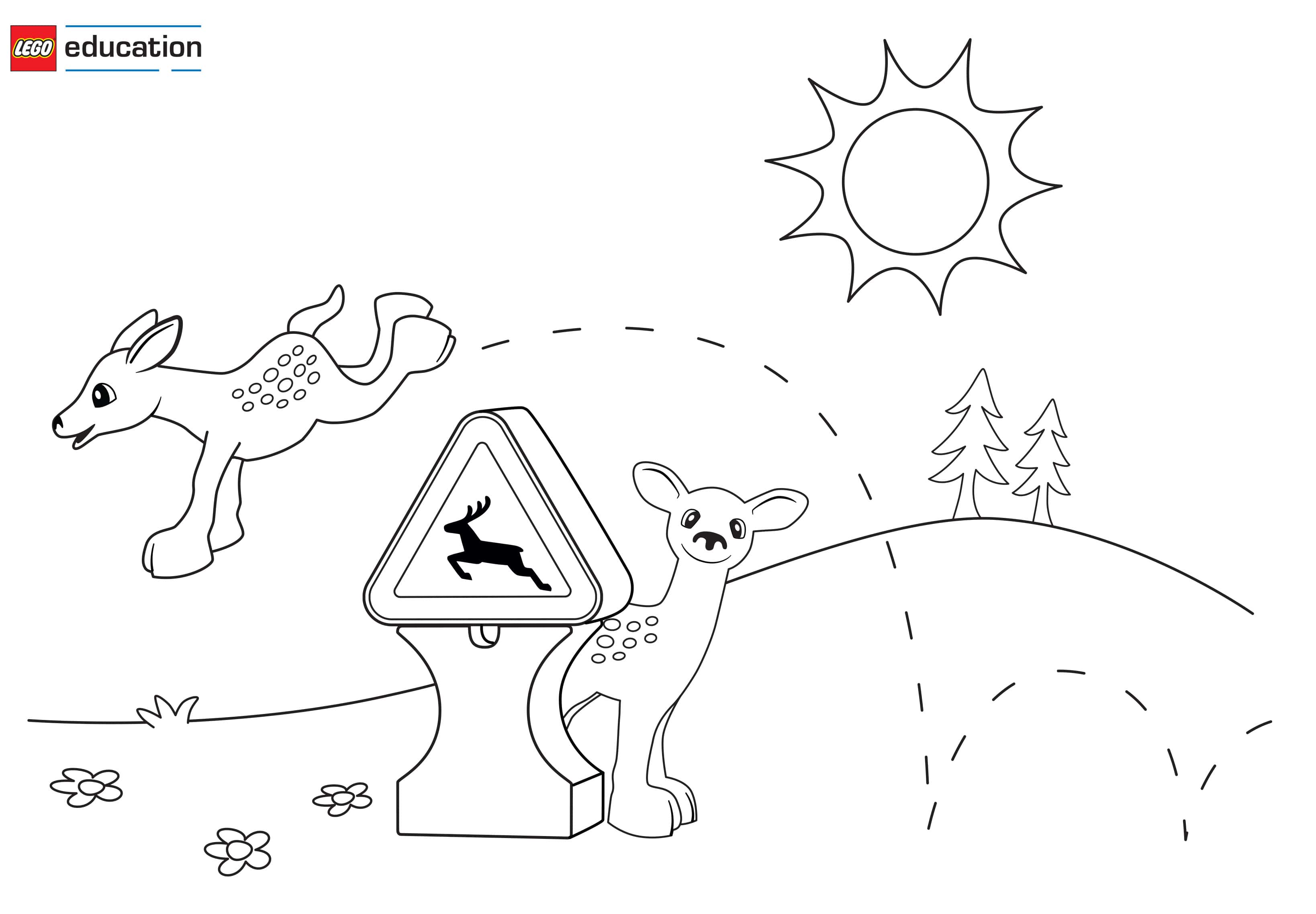 Preschool Coloring Pages Support Lego Education